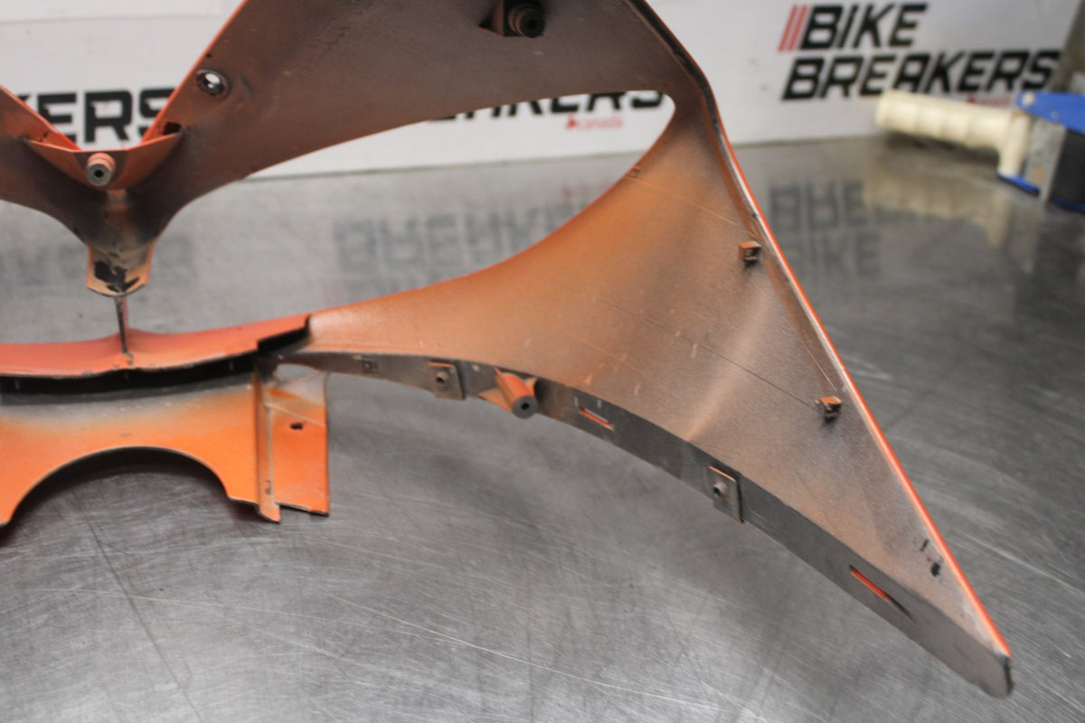 03-04 YAMAHA YZF R6 FRONT UPPER NOSE FAIRING COWL SHROUD BB890