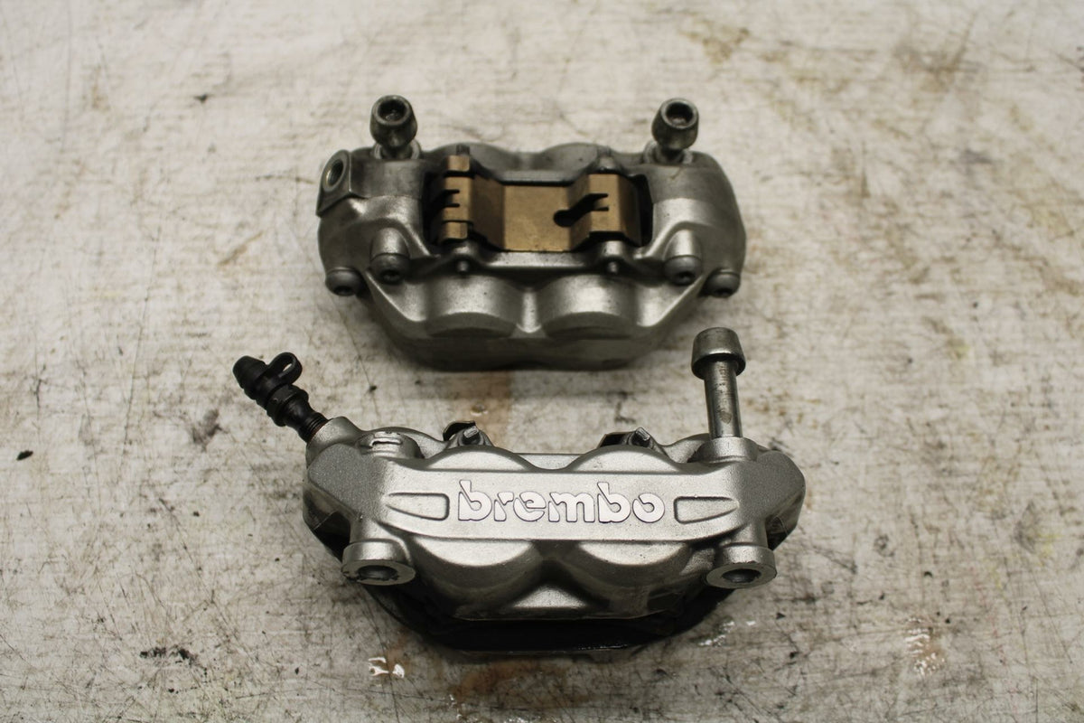 08-10 DUCATI 848 RIGHT LEFT FRONT BRAKE CALIPER SET PAIR CALIPERS BB369