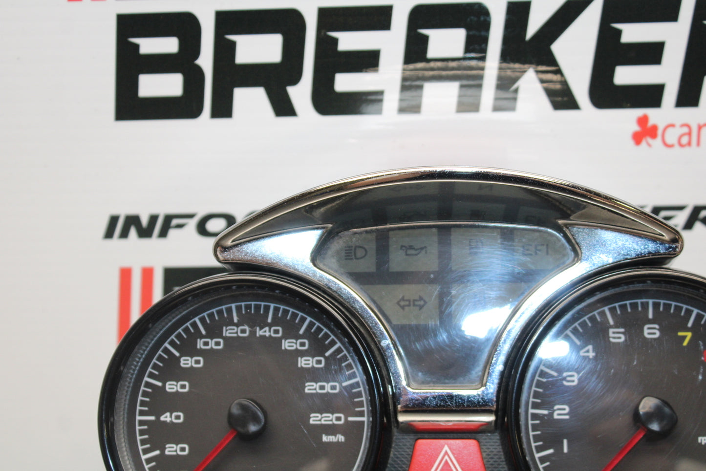 08 MOTO GUZZI BREVA 750 SPEEDO TACH GAUGES DISPLAY CLUSTER SPEEDOMETER BB154