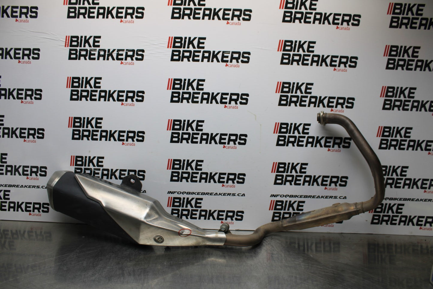 13-17 KAWASAKI NINJA 300 EX300 FULL EXHAUST SYSTEM HEADERS PIPE MUFFLER  BB187