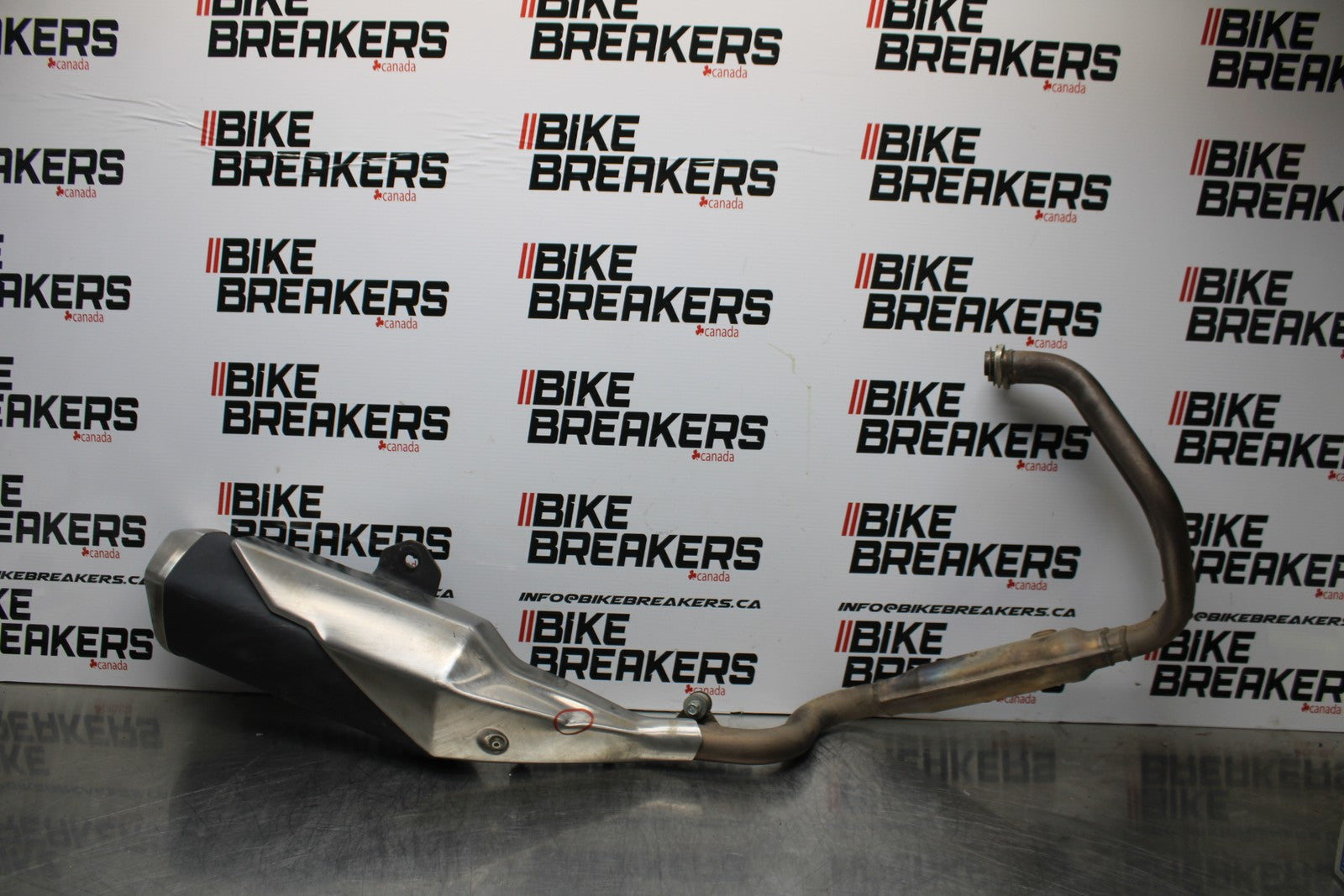 13-17 KAWASAKI NINJA 300 EX300 FULL EXHAUST SYSTEM HEADERS PIPE MUFFLER  BB187