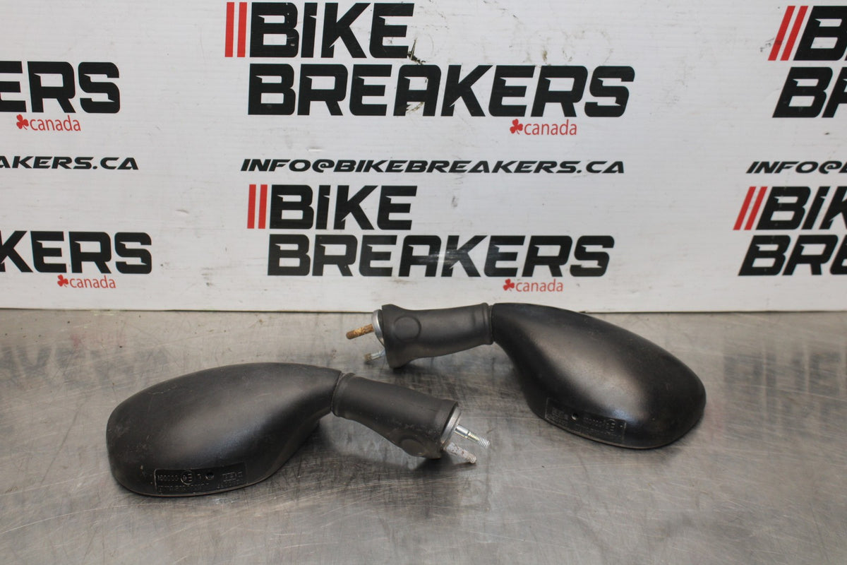 98 KAWASAKI NINJA ZX6 REAR VIEW MIRROR SET PAIR MIRRORS BB870