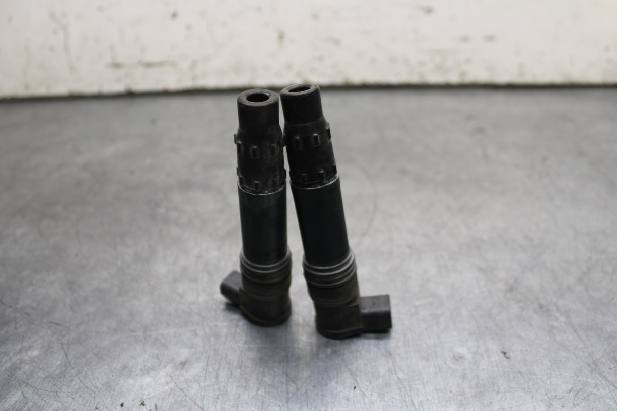 14-15 KAWASAKI NINJA 650 EX650F ABS IGNITION COILS COIL SPARK PLUG CAPS BB741