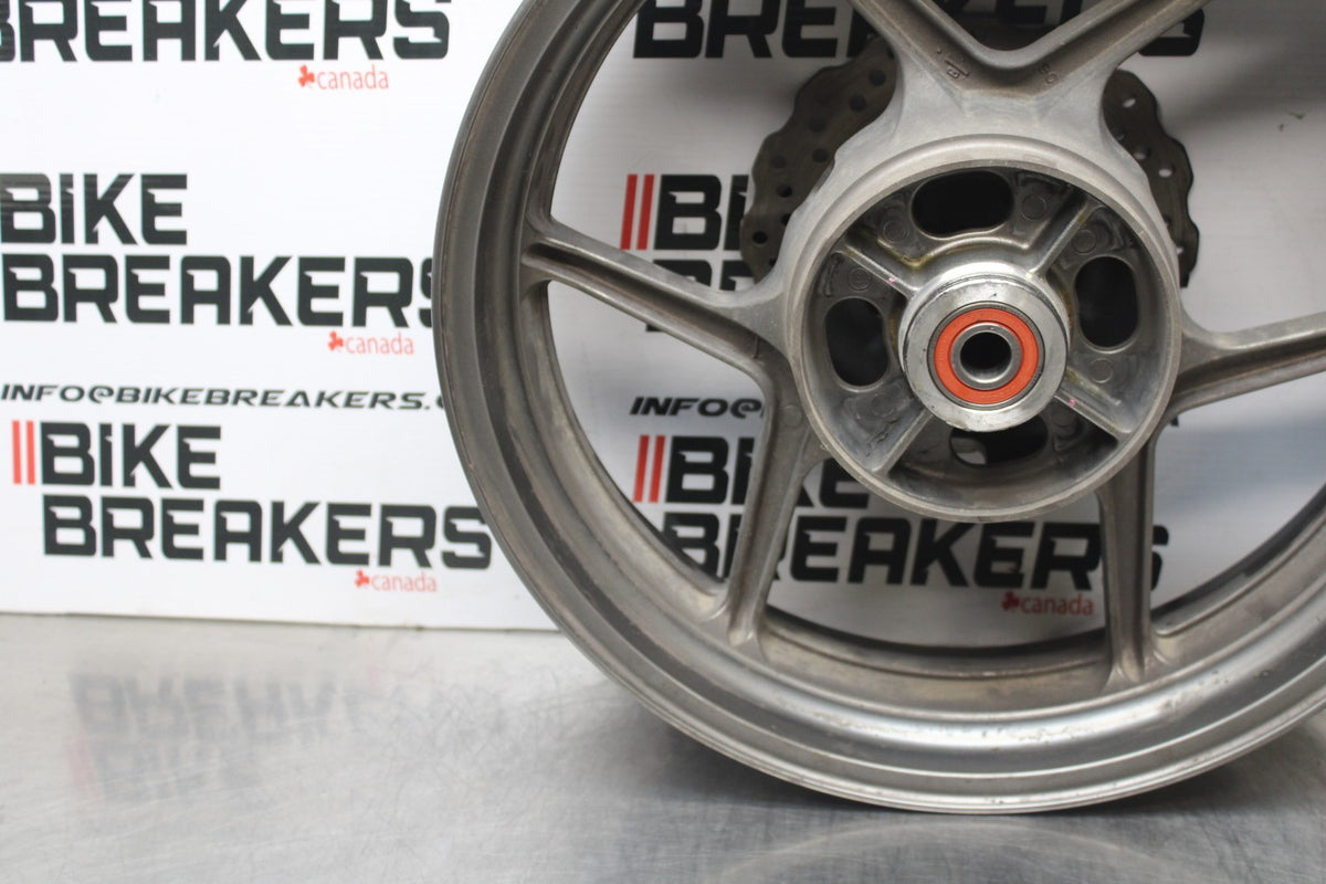 06-07 KAWASAKI NINJA 650R EX650A REAR WHEEL BACK RIM & ROTOR BB774