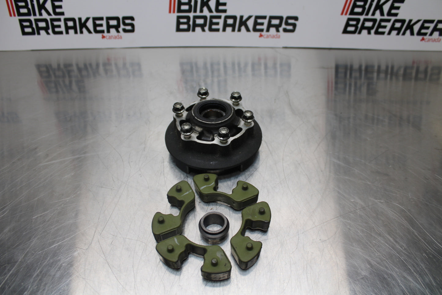 13-17 KAWASAKI NINJA ZX6R ZX636 ABS REAR HUB & DAMPERS CUSH ABSORBERS BB143