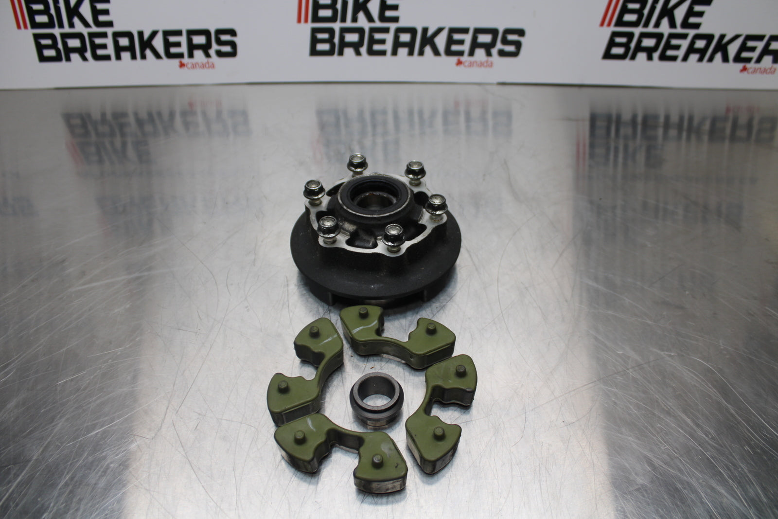 13-17 KAWASAKI NINJA ZX6R ZX636 ABS REAR HUB & DAMPERS CUSH ABSORBERS BB143