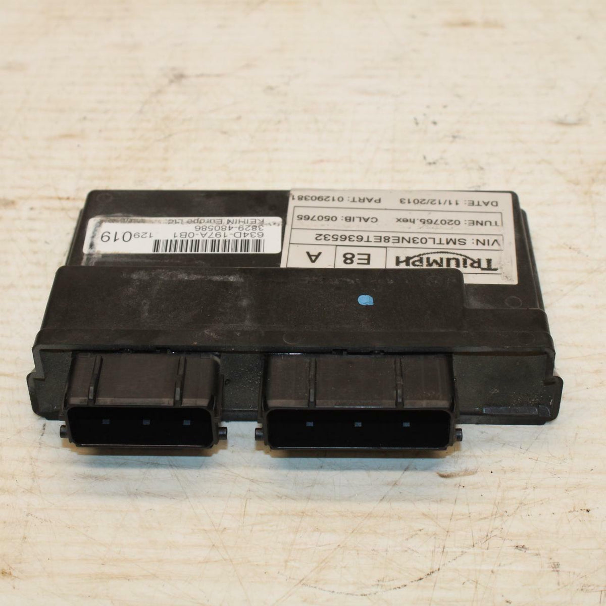 07-16 TRIUMPH STREET TRIPLE ECU COMPUTER CONTROLLER UNIT BLACK BOX ECM BB356