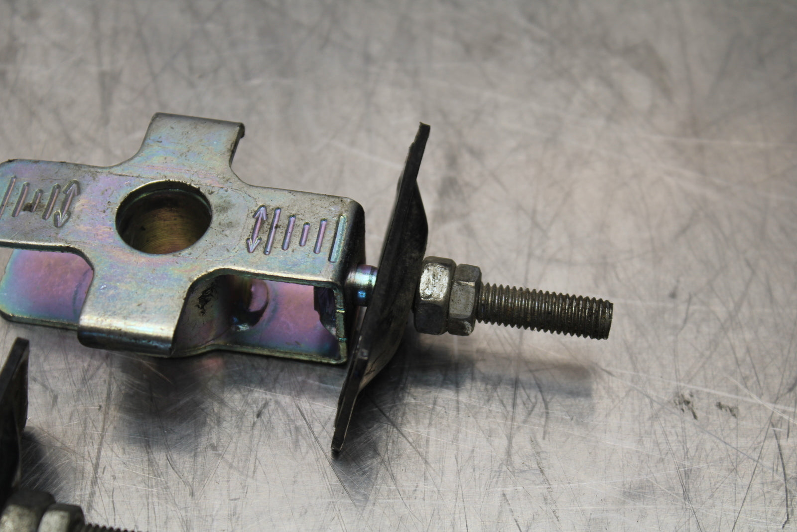 15-16 HONDA CB300F SWINGARM CHAIN TENSIONER ADJUSTMENT BRACKETS  BB150
