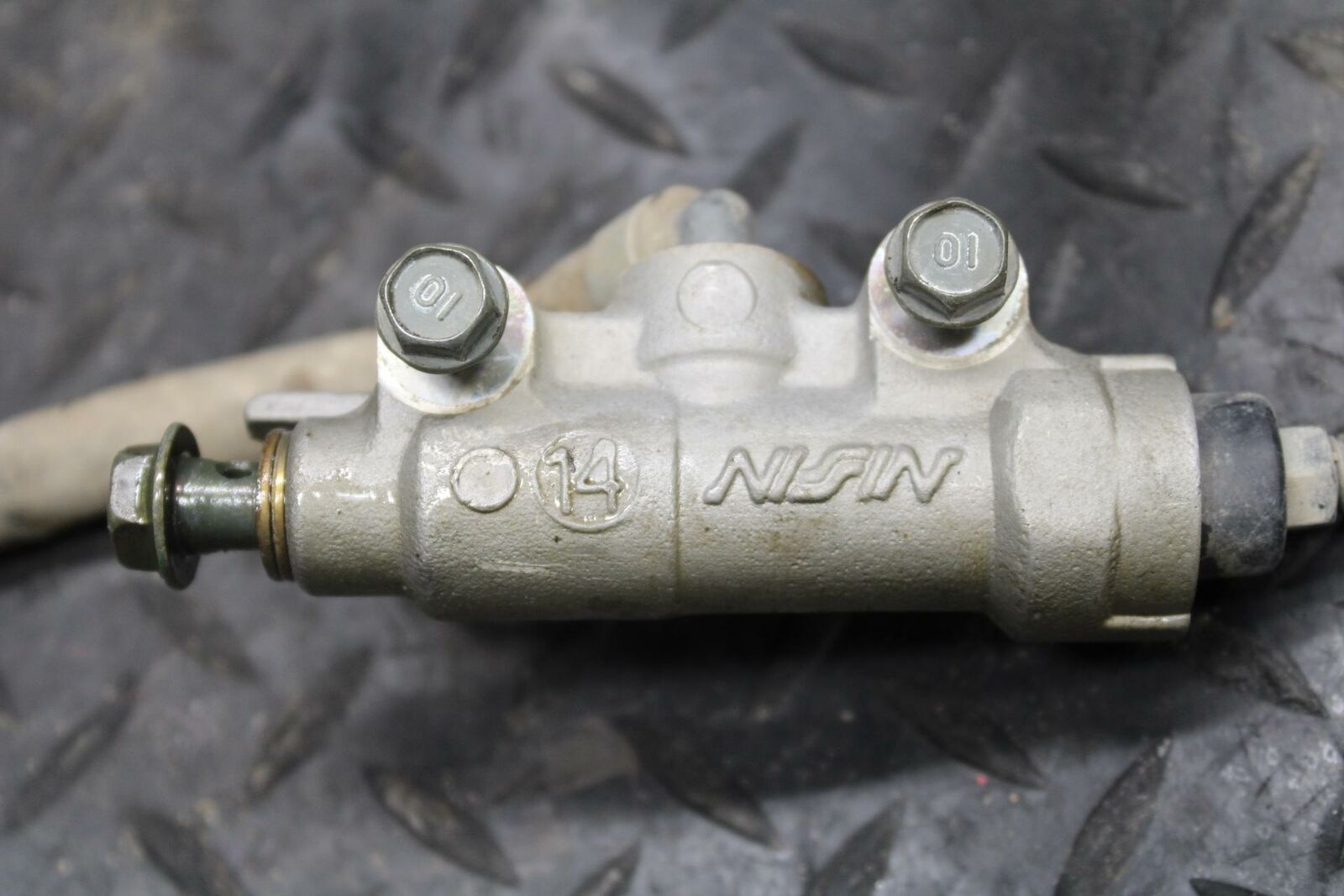03-06 SUZUKI QUADSPORT Z400 REAR BACK BRAKE MASTER CYLINDER W RESERVOIR BB207