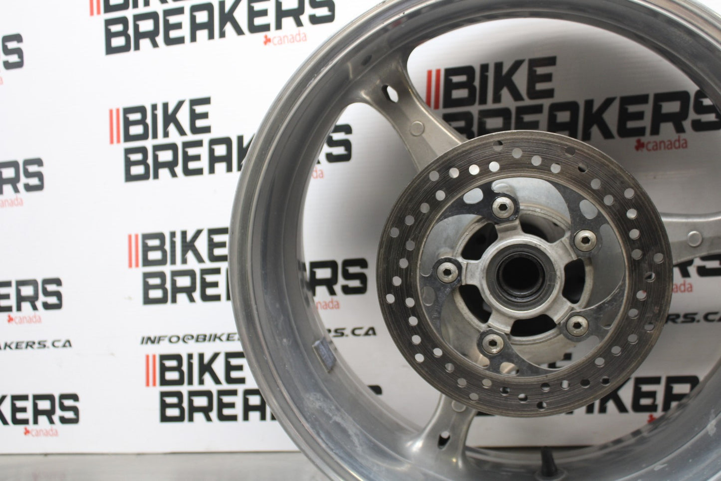 07 SUZUKI GSXR1000 REAR WHEEL BACK RIM & ROTOR BRAKE DISC BB770