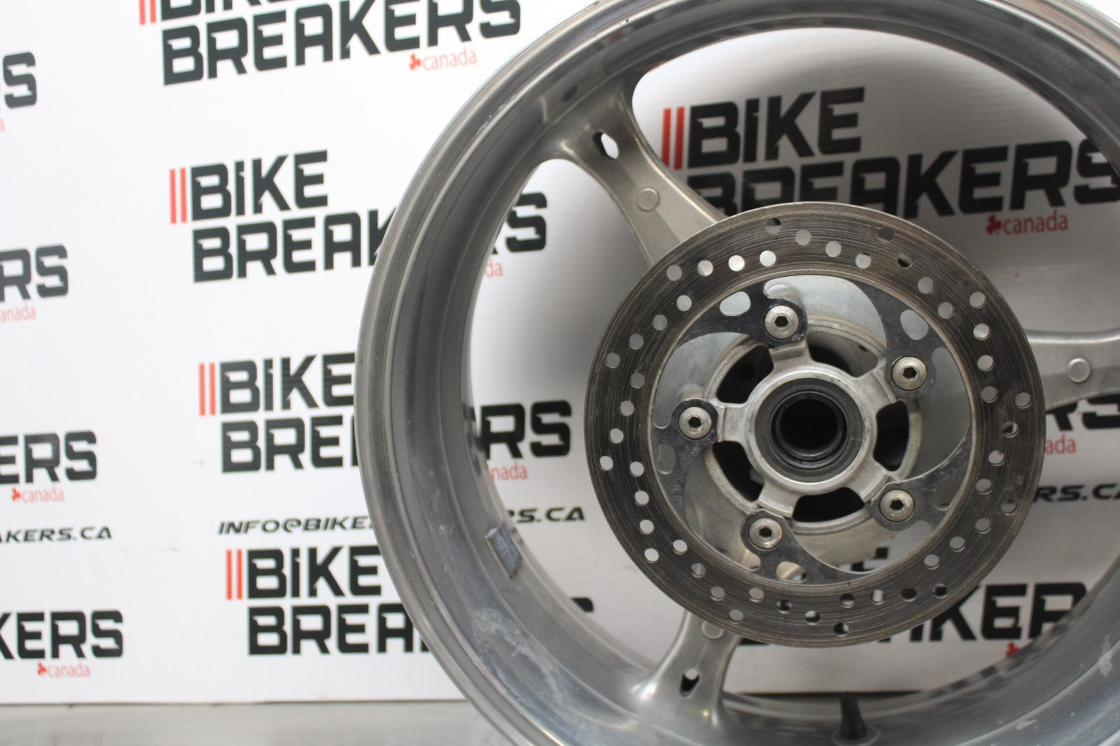 07 SUZUKI GSXR1000 REAR WHEEL BACK RIM & ROTOR BRAKE DISC BB770