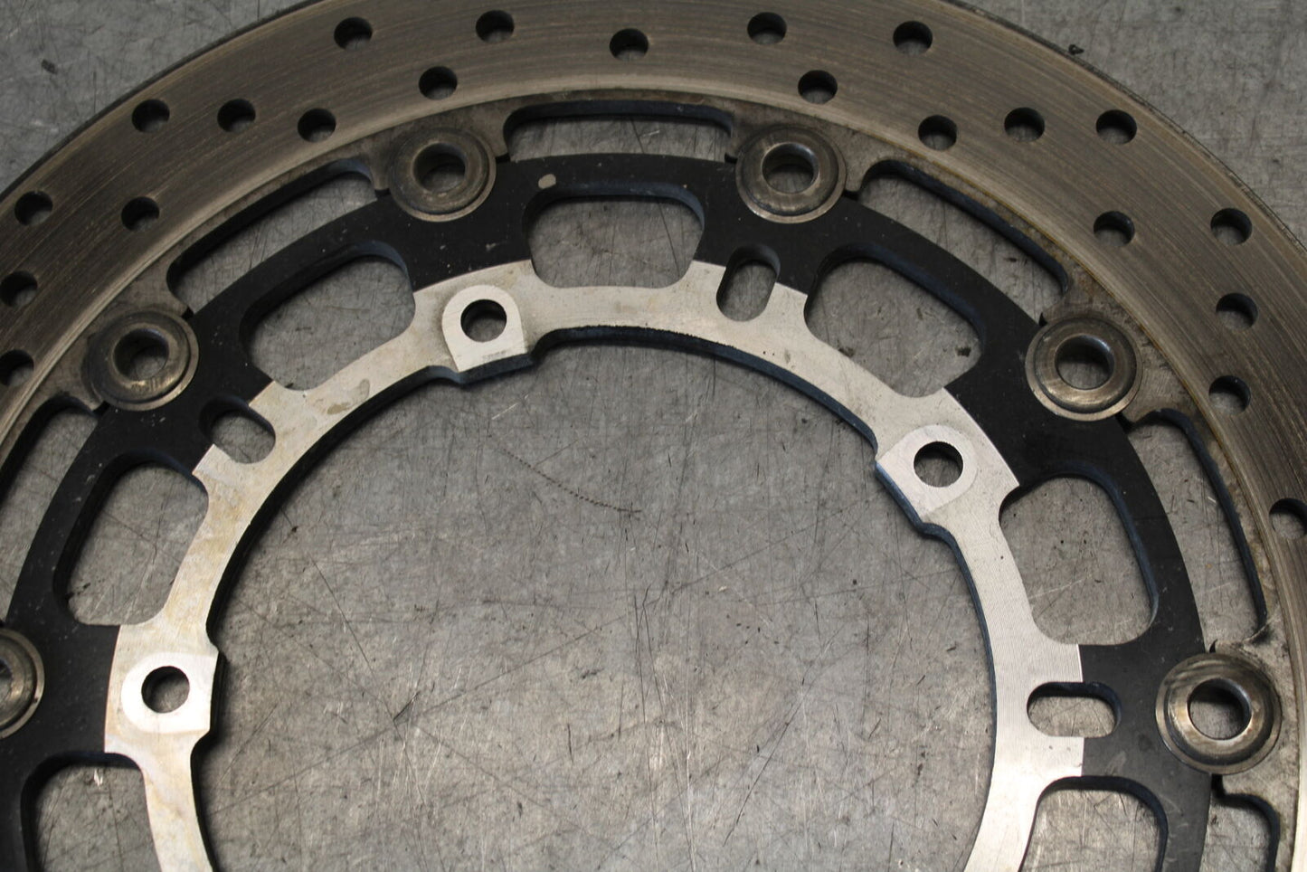 08-16 YAMAHA YZF R6 FRONT LEFT RIGHT BRAKE ROTORS DISCS 13S-2581T-00-00 BB665