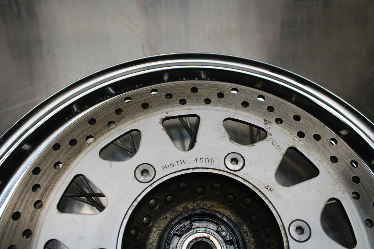 04 SUZUKI INTRUDER 800 FRONT WHEEL FRONT RIM & ROTOR BB758