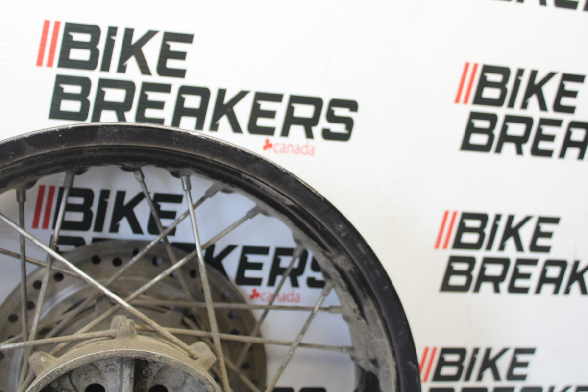 15 TRIUMPH TIGER 800 REAR WHEEL BACK RIM & ROTOR BB873