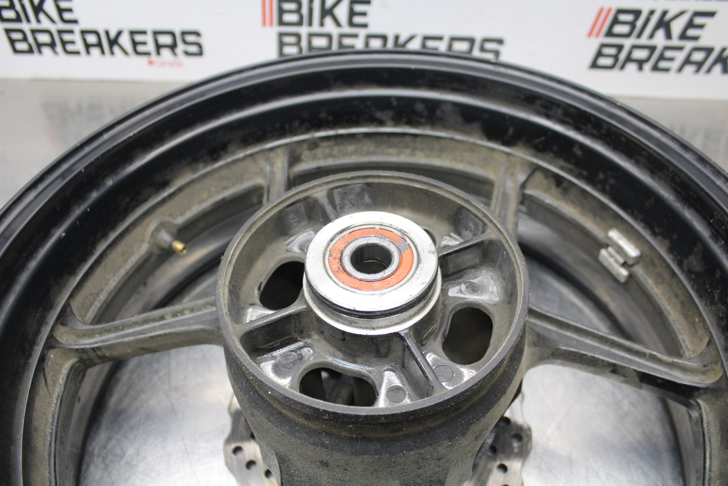 08 KAWASAKI NINJA ZX10R REAR WHEEL BACK RIM & ROTOR BB201