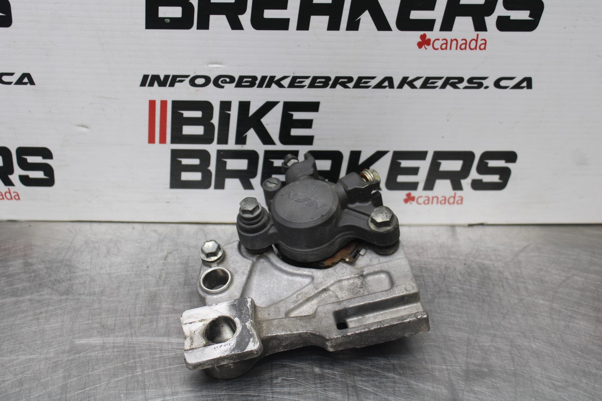 08 SUZUKI SV650 REAR BACK BRAKE CALIPER W MOUNT BRACKET BB846