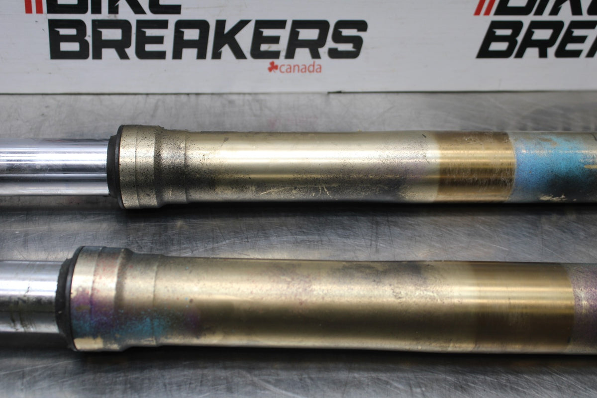 06-07 SUZUKI GSXR600 FRONT FORKS SHOCK SUSPENSION SET PAIR BB836