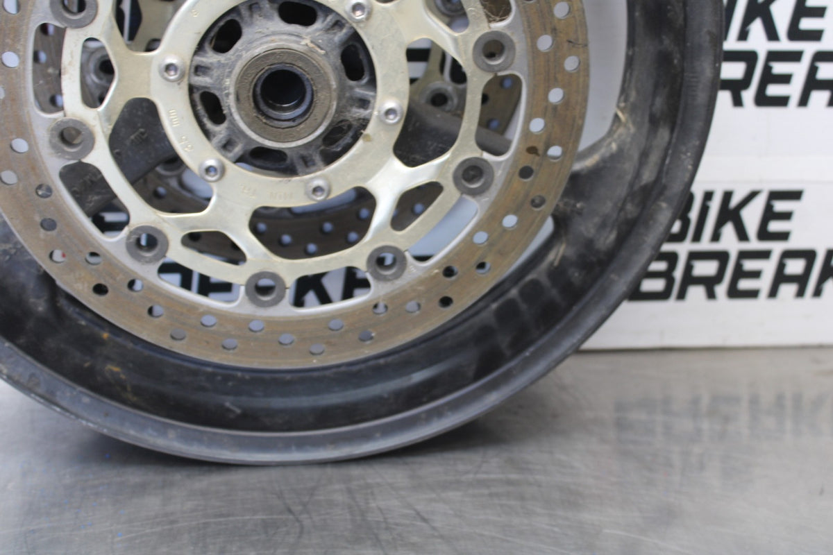 05-06 HONDA CBR600RR FRONT WHEEL FRONT RIM & ROTORS BB893