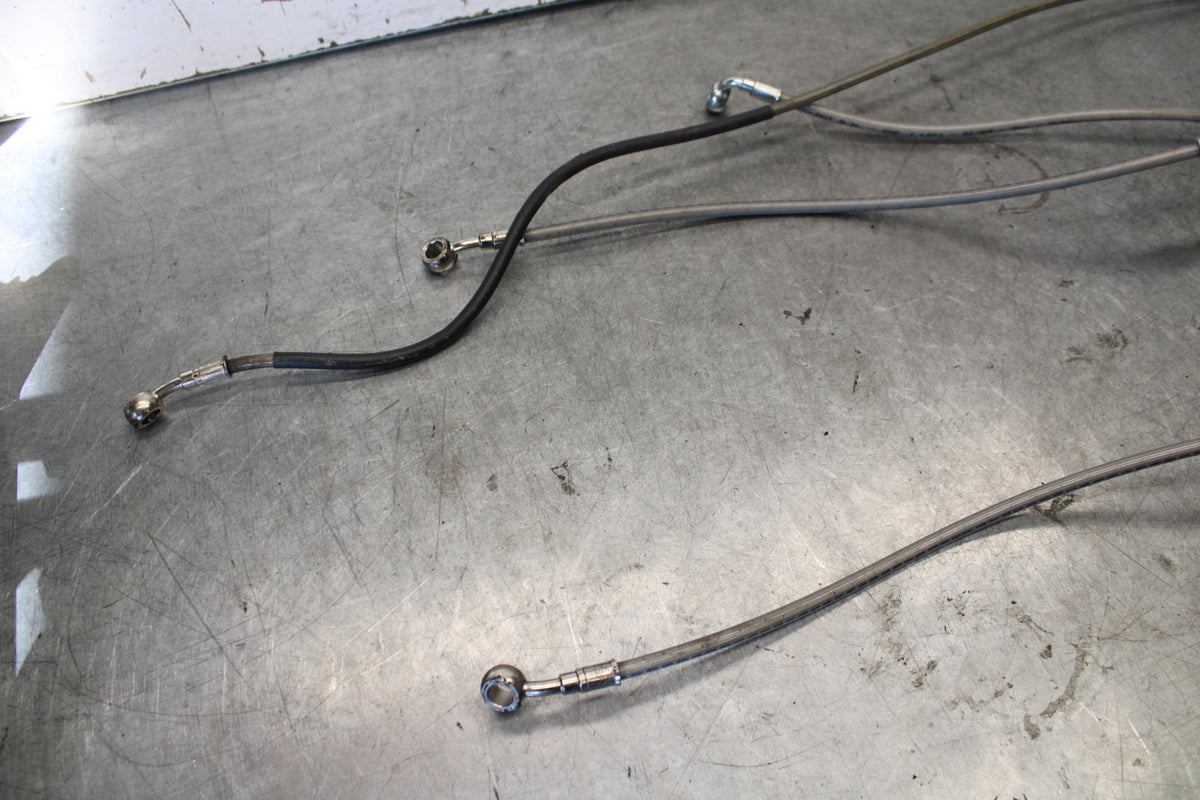 06-07 DUCATI MONSTER 695 FRONT REAR BRAKE CALIPER HOSES LINES SET BB674