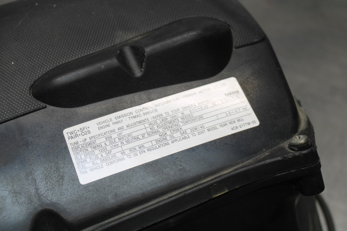 07 YAMAHA YZF R1 AIRBOX AIR INTAKE FILTER BOX BB826