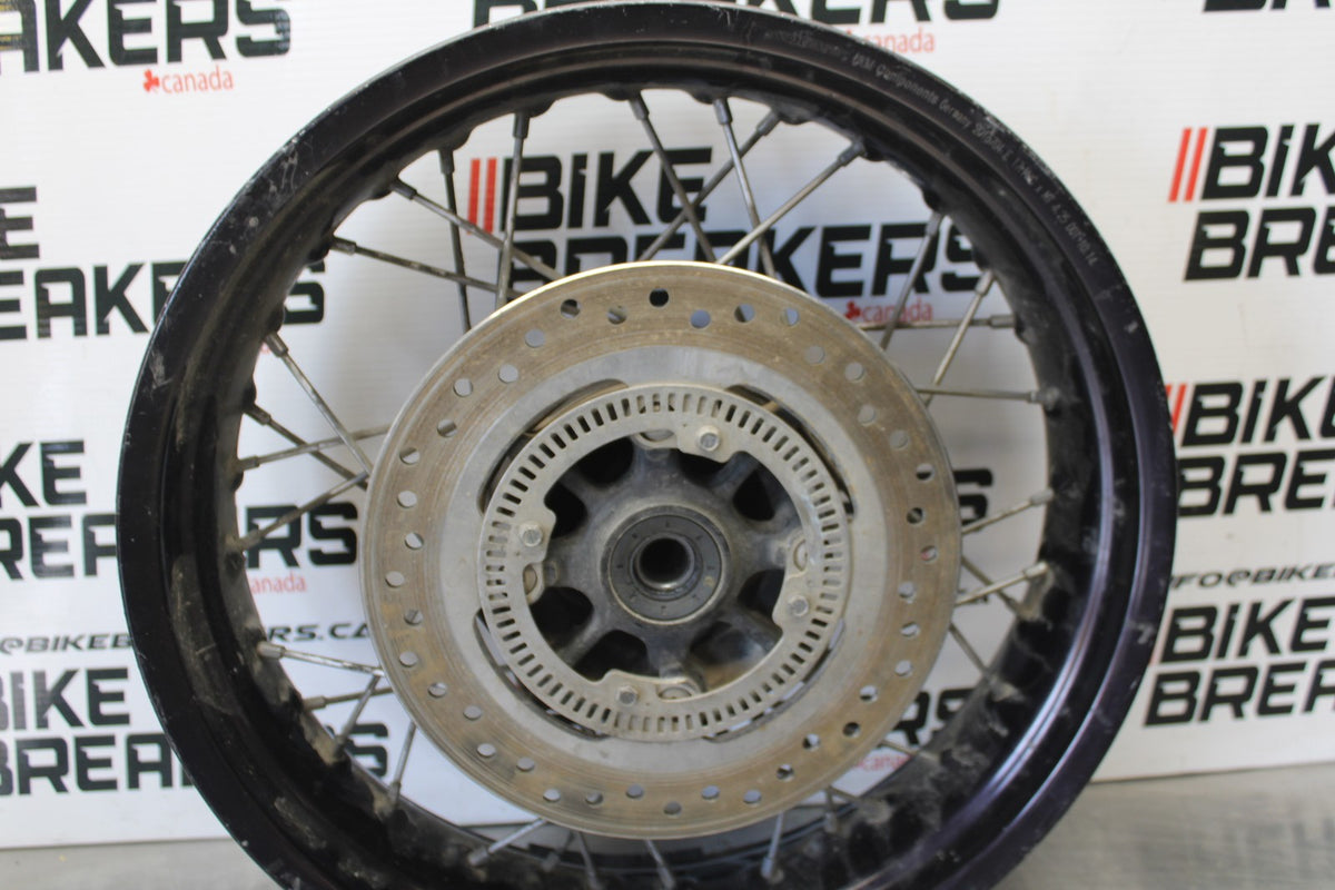 15 TRIUMPH TIGER 800 REAR WHEEL BACK RIM & ROTOR BB873