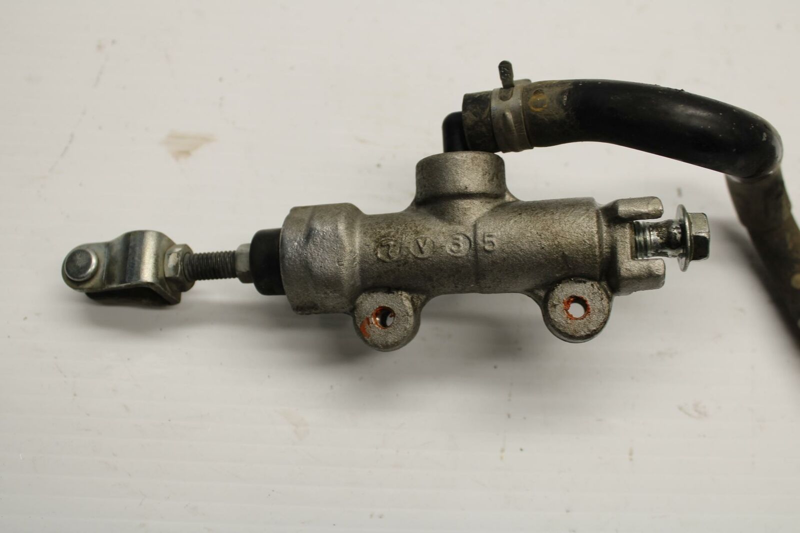 08-09 SUZUKI GSXR600 REAR BACK BRAKE MASTER CYLINDER W RESERVOIR BB244