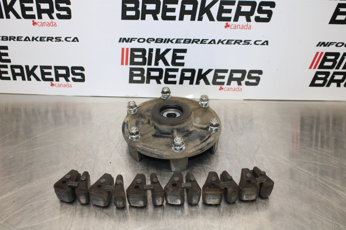 09-15 YAMAHA FZ6R REAR HUB & SHOCK DAMPERS CUSH ABSORBERS BB161