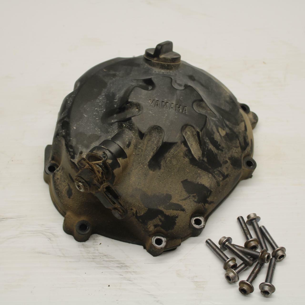 08-16 YAMAHA YZF R6 CLUTCH SIDE ENGINE MOTOR COVER BB273