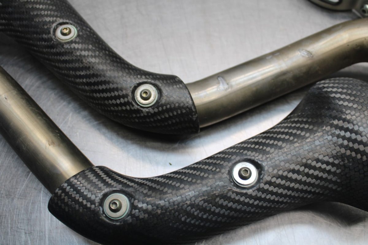 02 DUCATI MONSTER 620 FULL EXHAUST SYSTEM HEADERS PIPE MUFFLER BB851