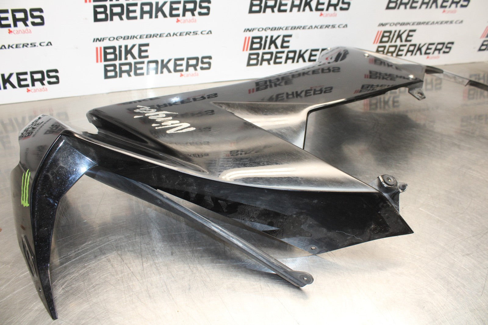 08 KAWASAKI NINJA ZX10R RIGHT LOWER MID UPPER SIDE FAIRING COWL  BB201