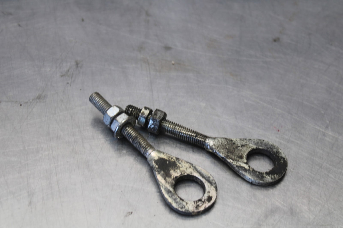 02 KAWASAKI VULCAN 800 VN800B CLASSIC SWINGARM CHAIN TENSIONER ADJUSTMENT BB862