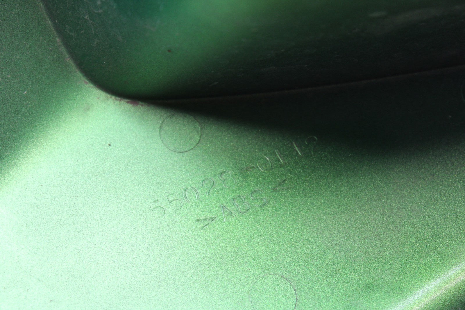 08-18 KAWASAKI KLR650 RIGHT FRONT UPPER NOSE FAIRING COWL SHROUD BB183