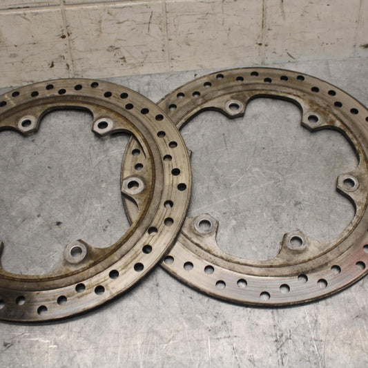 1992 Honda CBR600F2 FRONT LEFT RIGHT BRAKE ROTORS DISCS 45251-MV9-000 BB40
