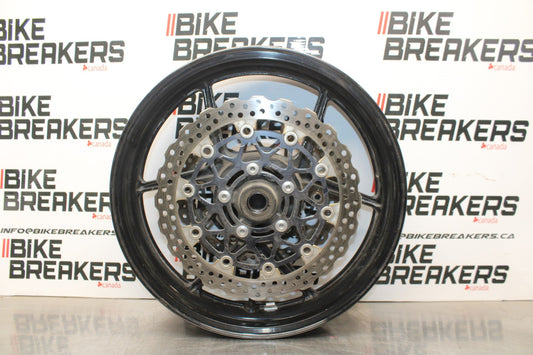 08 KAWASAKI NINJA ZX10R FRONT WHEEL FRONT RIM & ROTORS  BB201