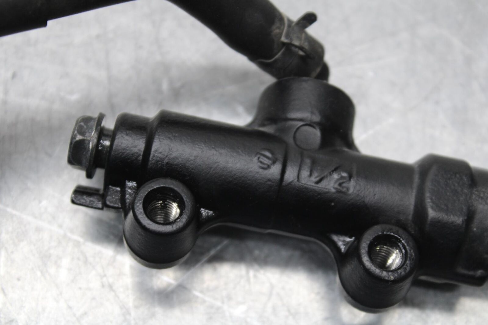 09-12 KAWASAKI NINJA ZX6R REAR BACK BRAKE MASTER CYLINDER W RESERVOIR BB640