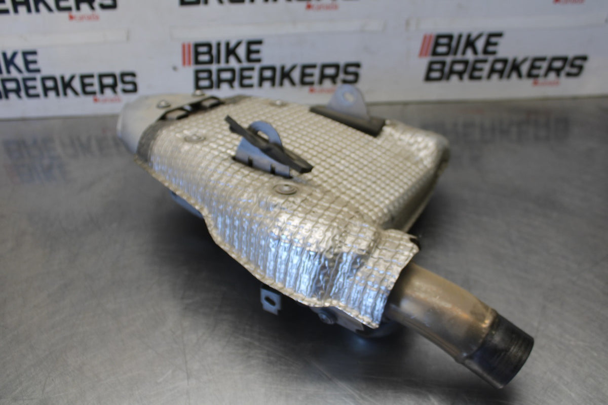 07-08 KAWASAKI NINJA ZX6R EXHAUST PIPE MUFFLER SLIP ON CAN SILENCER BB937