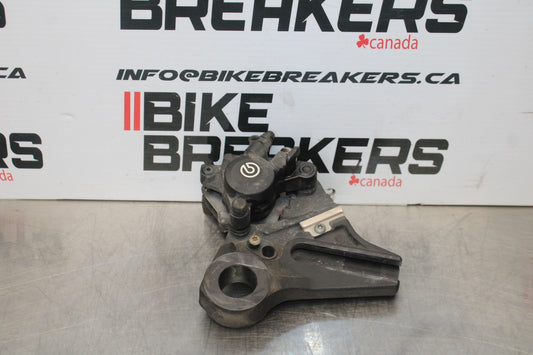 12-14 BMW S1000RR REAR BACK BRAKE CALIPER W MOUNT BRACKET BB204