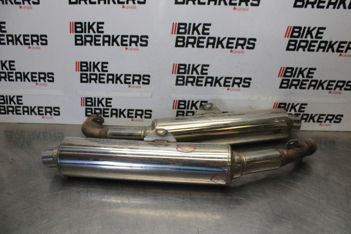98-05 HONDA SUPER HAWK 1000 VTR1000F EXHAUST MUFFLER SLIP ON SILENCER SET BB924