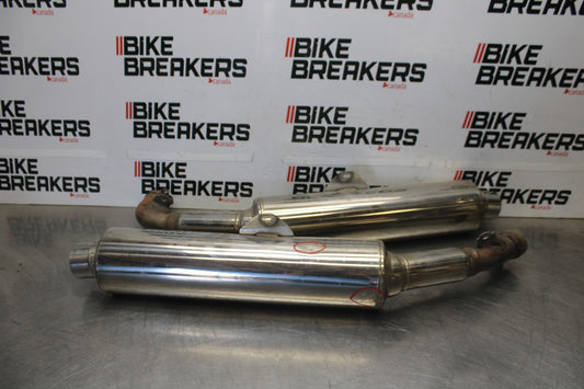 98-05 HONDA SUPER HAWK 1000 VTR1000F EXHAUST MUFFLER SLIP ON SILENCER SET BB924