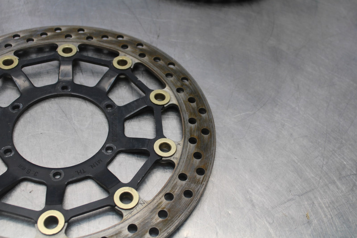 07-12 HONDA CBR600RR FRONT LEFT RIGHT BRAKE ROTORS DISCS BB689