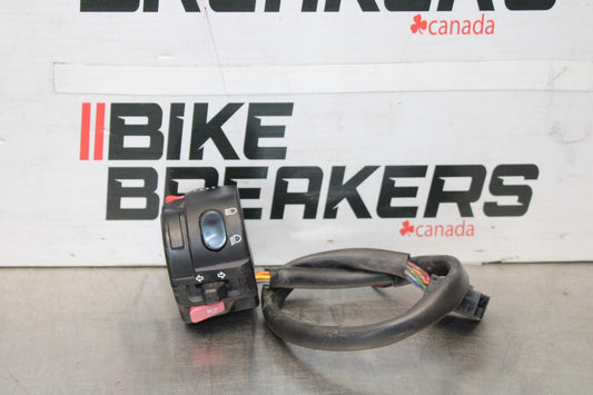 12 TRIUMPH STREET TRIPLE R LEFT CLIP ON HANDLE HORN SIGNALS SWITCHES BB914
