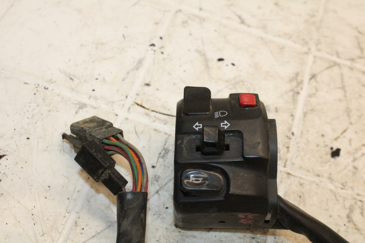 01 KAWASAKI NINJA ZX6R LEFT CLIP ON HANDLE HORN SIGNALS SWITCH SWITCHES BB25