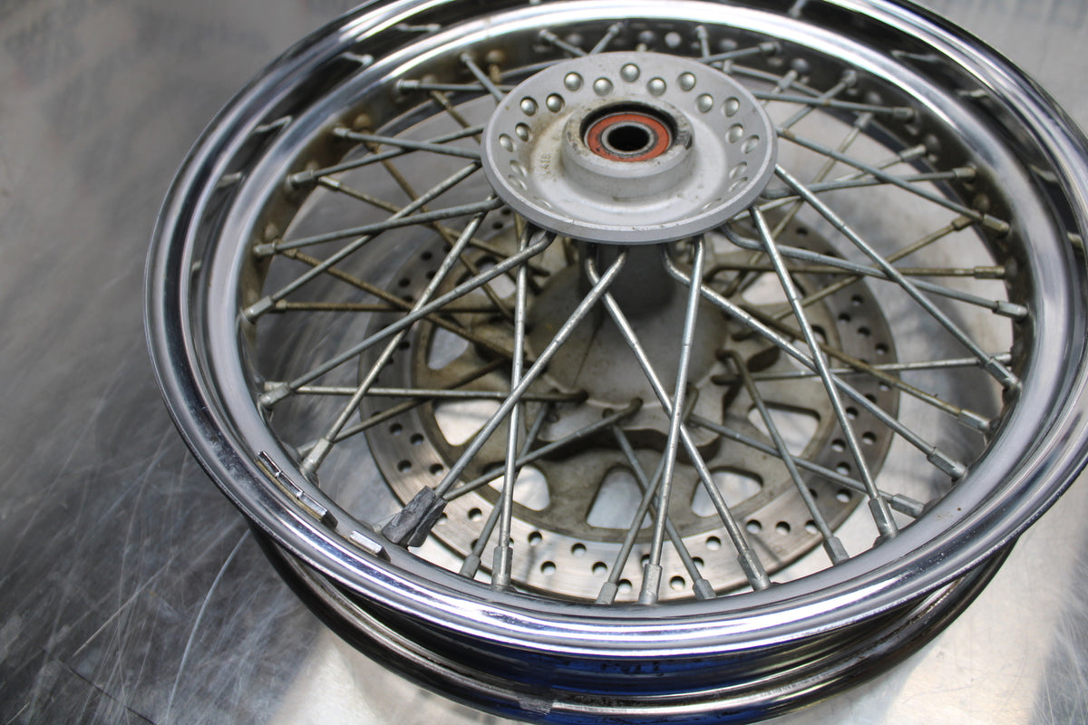 04 SUZUKI INTRUDER 800 FRONT WHEEL FRONT RIM & ROTOR BB758