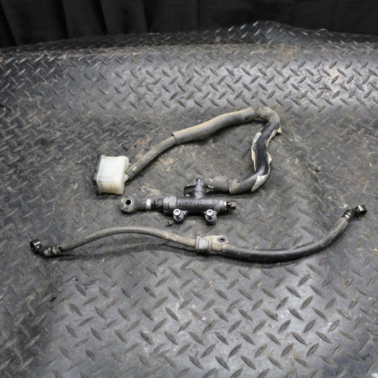 03-04 HONDA CBR600RR REAR BACK BRAKE MASTER CYLINDER W RESERVOIR BB218