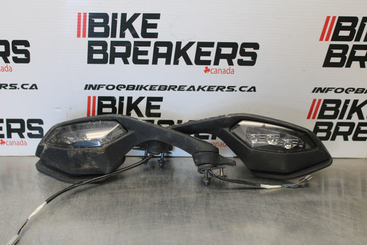 15-17 YAMAHA YZF R1 REAR VIEW MIRROR SET PAIR MIRRORS BB190