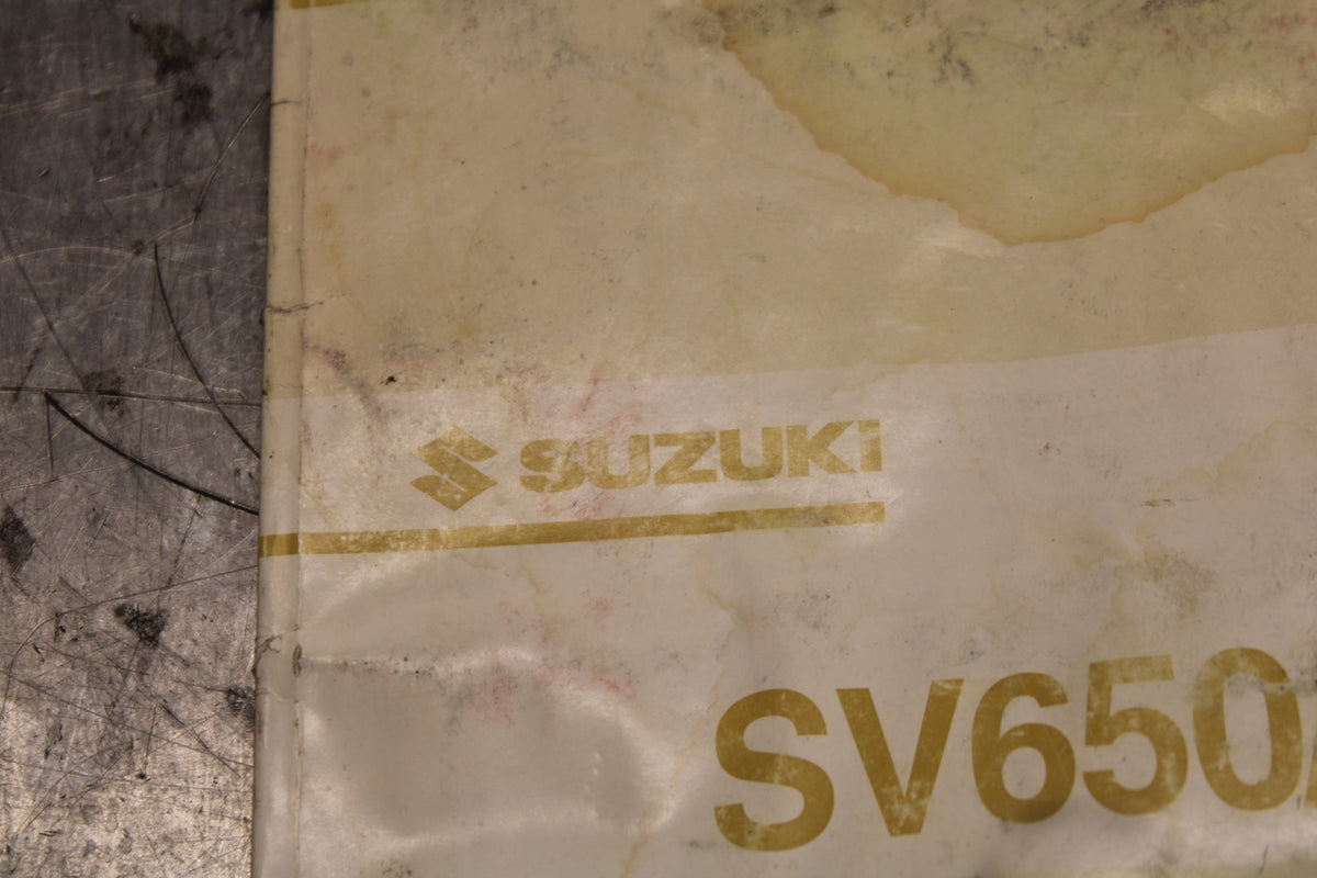 03 SUZUKI SV650S ORIGINAL OWNERS MANUAL BOOK BB130