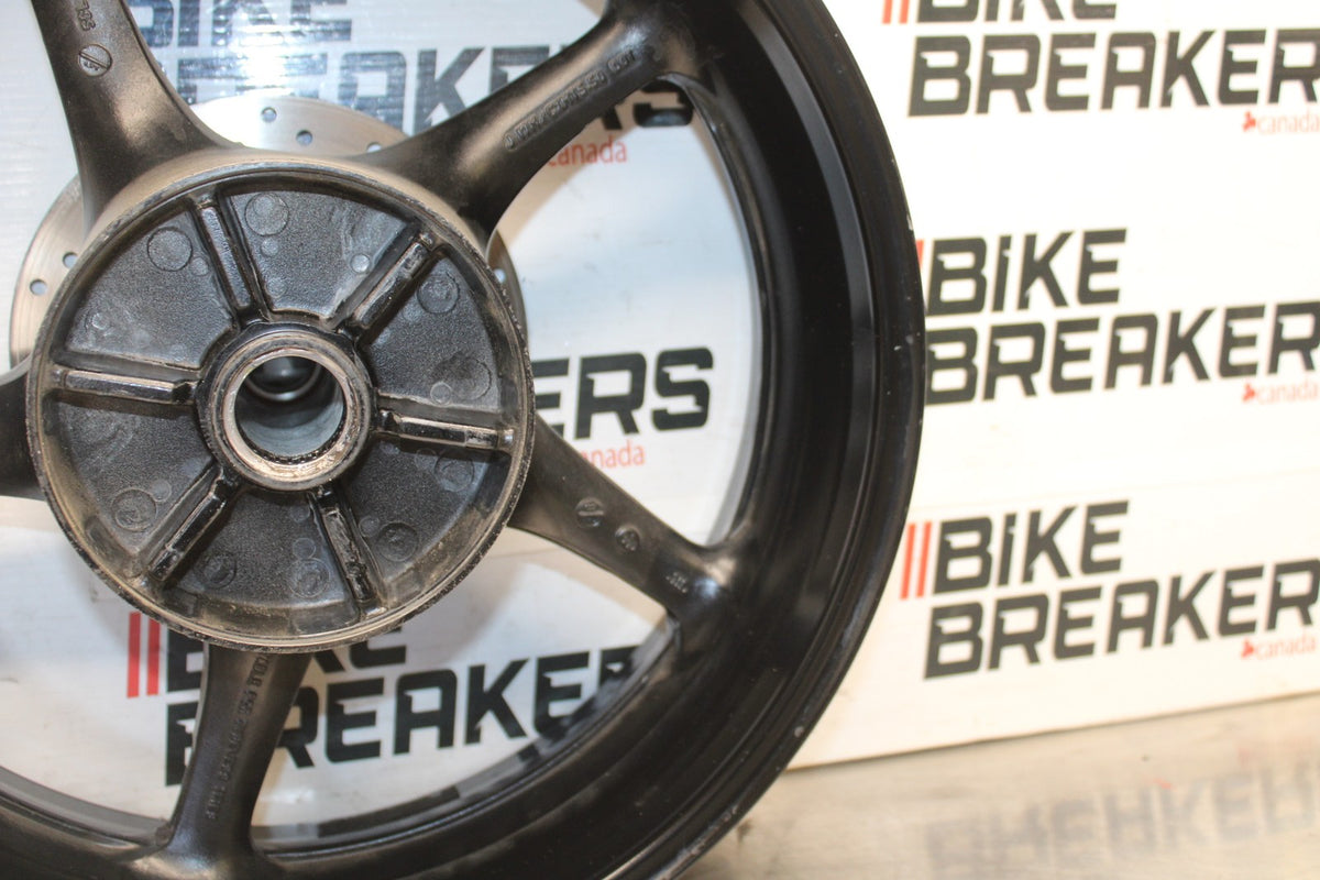 08-16 YAMAHA YZF R6 REAR WHEEL BACK RIM & ROTOR BB929