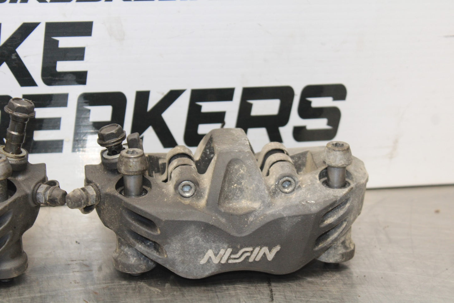 07-08 KAWASAKI NINJA ZX6R RIGHT LEFT FRONT BRAKE CALIPER SET PAIR CALIPERS BB203