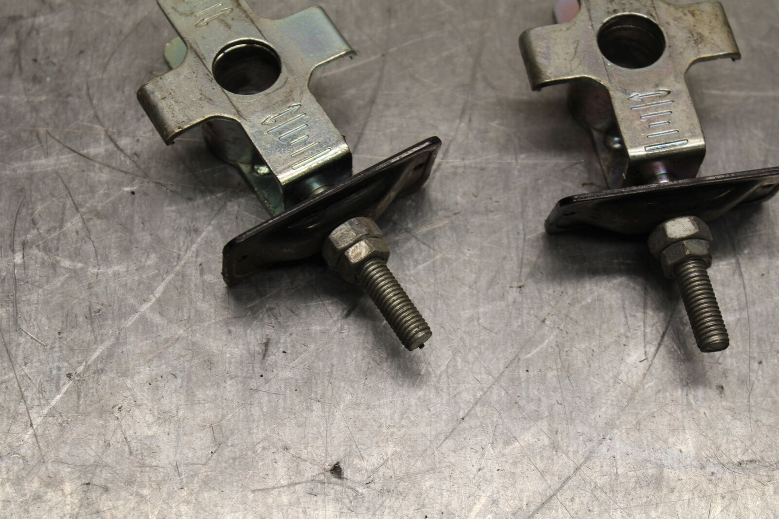 15-16 HONDA CB300F SWINGARM CHAIN TENSIONER ADJUSTMENT BRACKETS  BB740