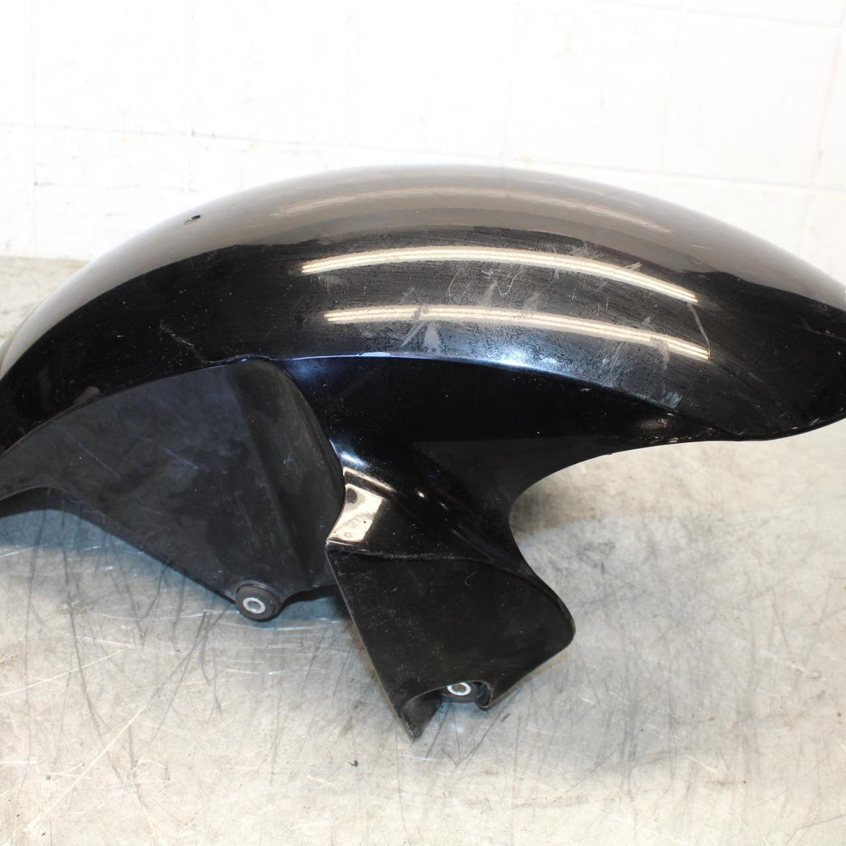 08-16 YAMAHA YZF R6 BLACK FRONT WHEEL FENDER COWL FAIRING  BB431